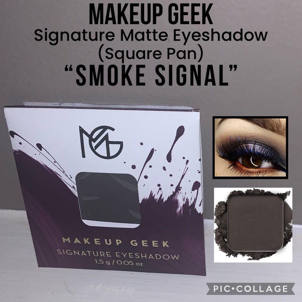 NWT Full Size MAKEUP GEEK Signature Matte, Square Eyeshadow “SMOKE SIGNAL”